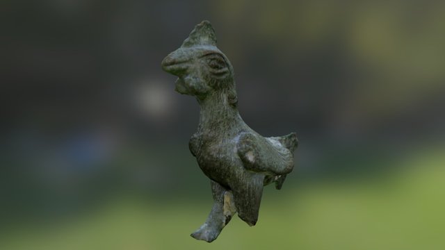 Hahn aus Bronze, gallo di bronzo 3D Model