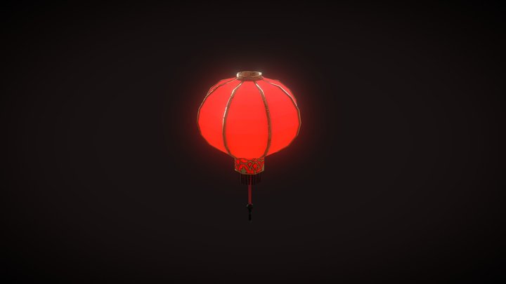 Chinese Paper Lantern 3D Model