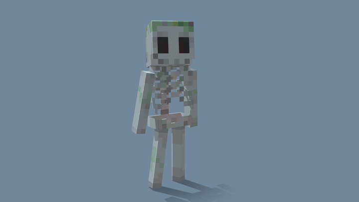 Mossy Skeleton 3D Model