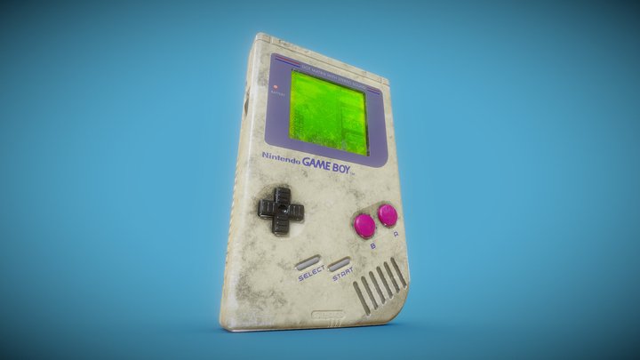 1989 Nintendo Gameboy 3D Model