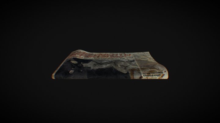 SILENZE SHORT FILM - NEWSPAPER 3D Model