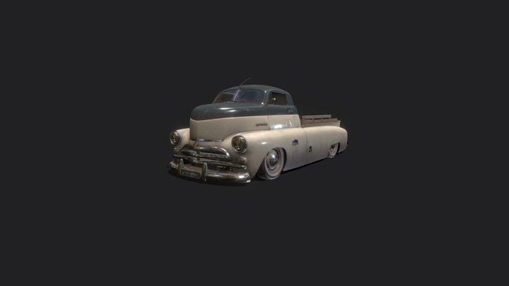 GAZ M-30 Pobeda Pickup 3D Model