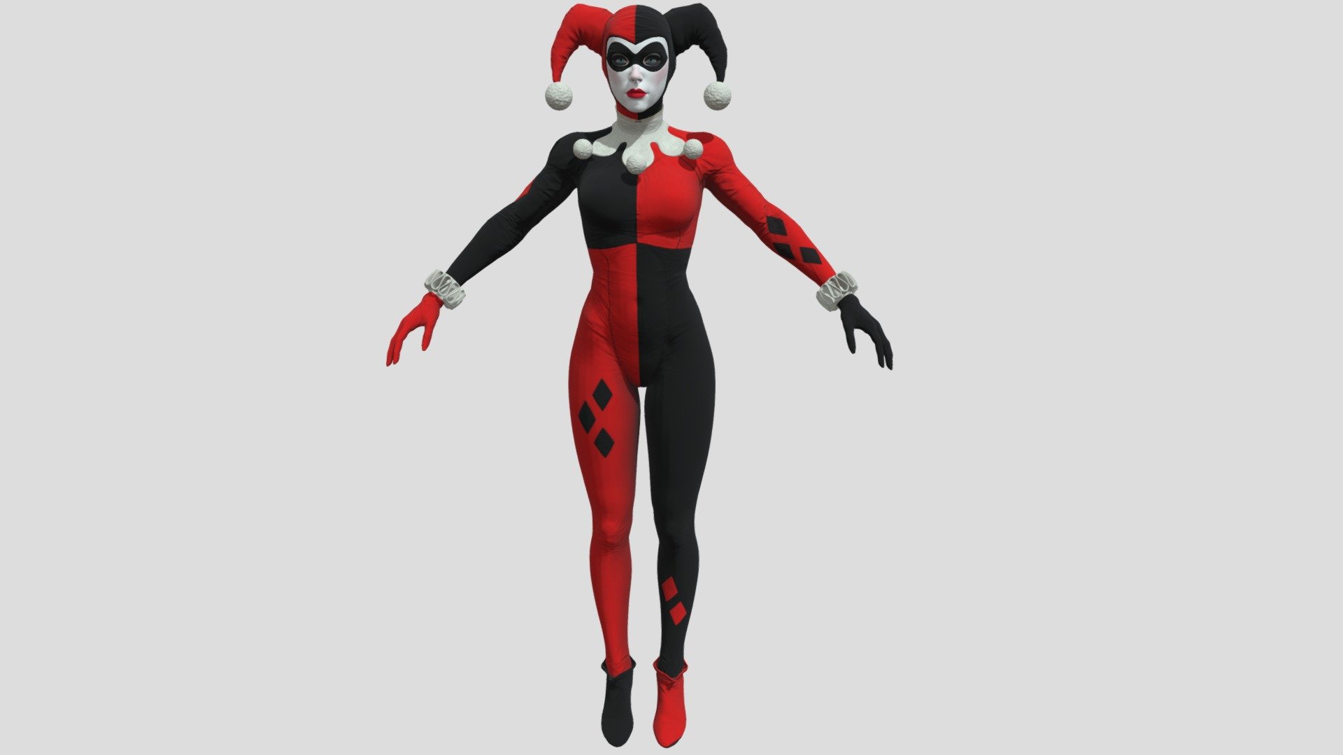 Batman Arkham Knight: Classic Harley Quinn - Download Free 3D model by  EWTube0 (@EWTube0) [f652f6c]