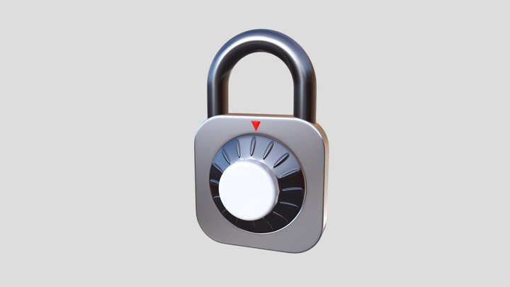 Combination lock 3D Model
