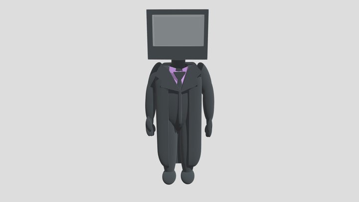 TV-man 3D Model
