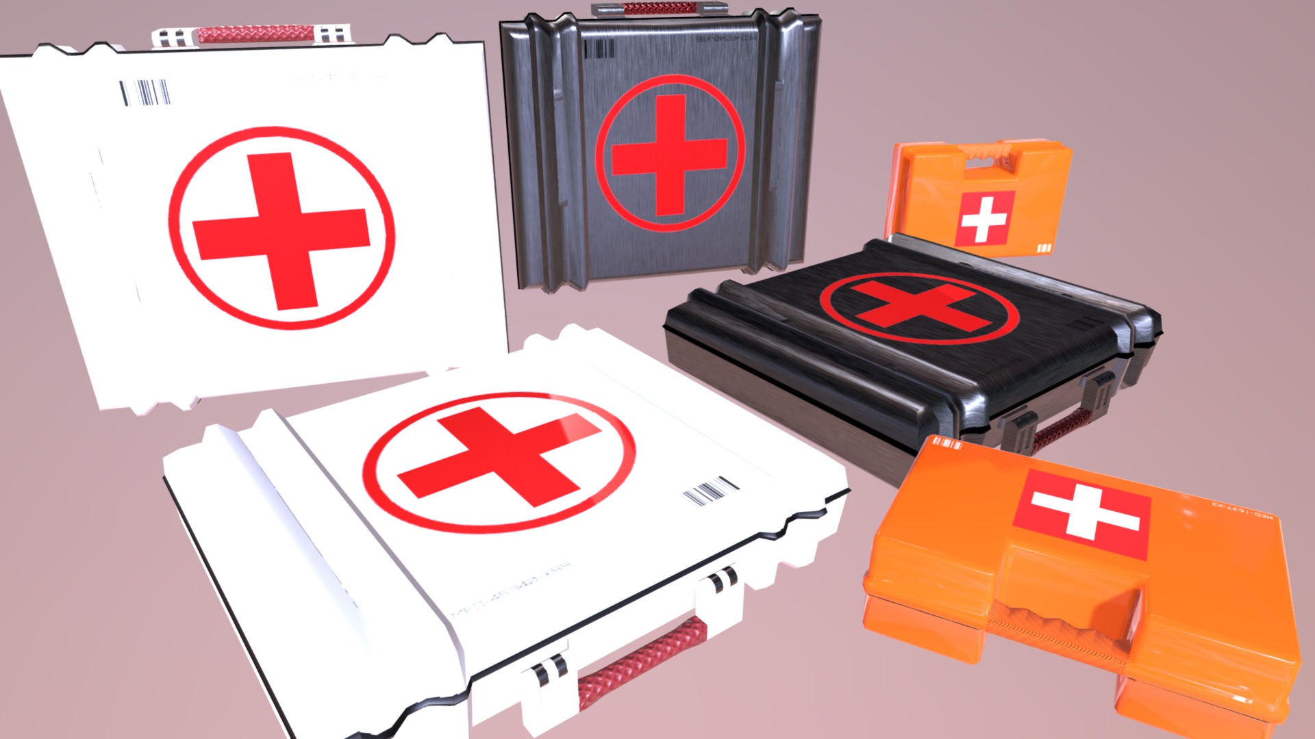 3D model Medkit Pack - This is a 3D model of the Medkit Pack. The 3D model is about graphical user interface.
