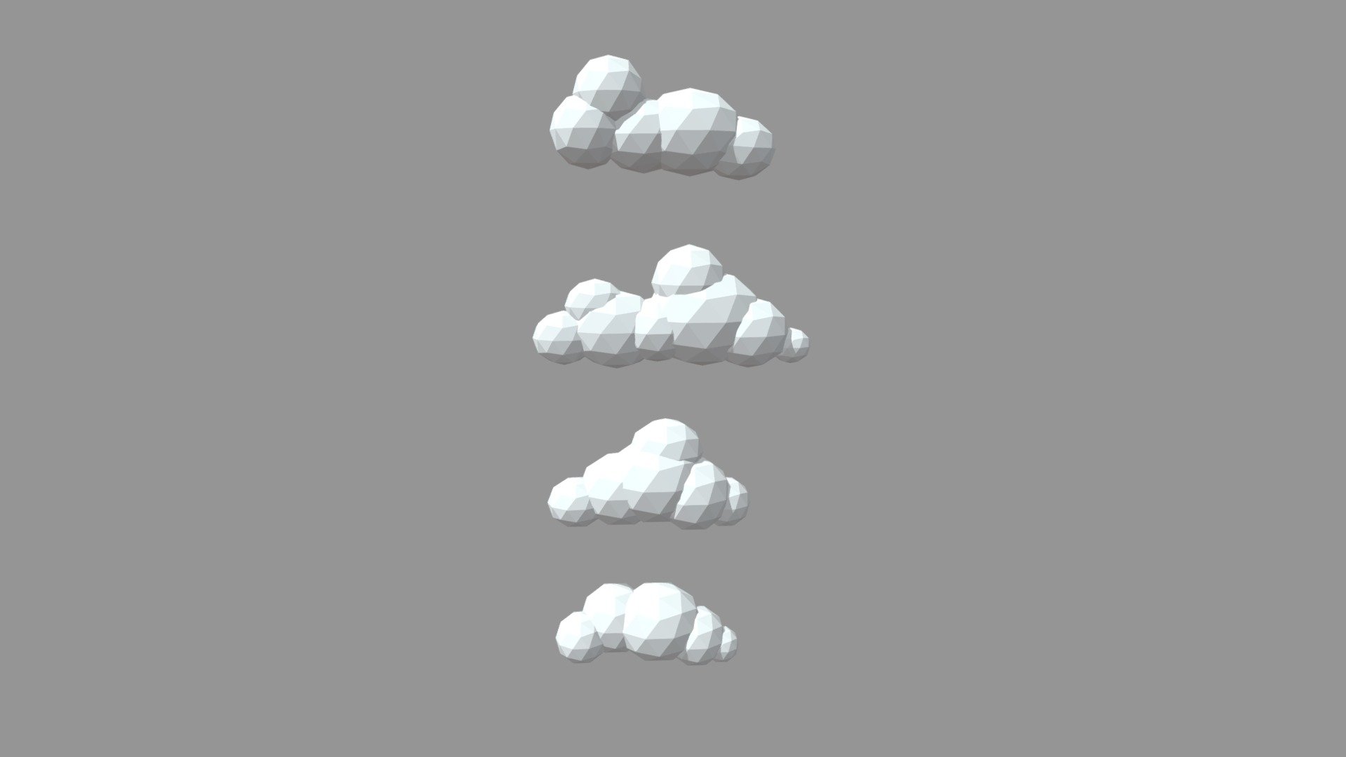 Low poly clouds - Download Free 3D model by jesus397 [f653f67] - Sketchfab