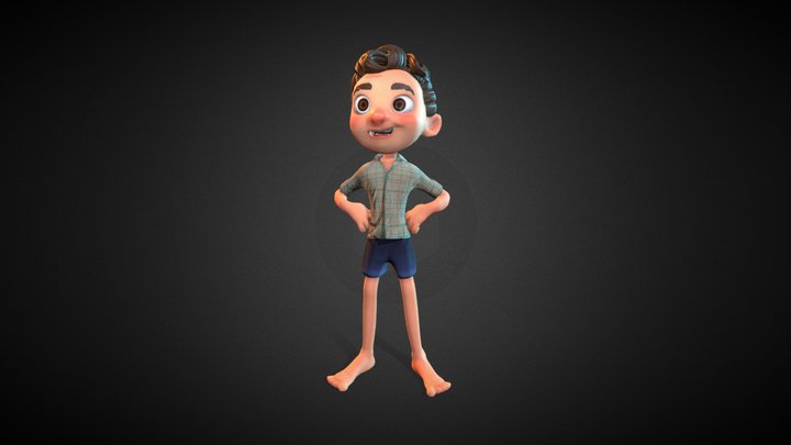 Luca Paguro - Disney Pixar 3D Model