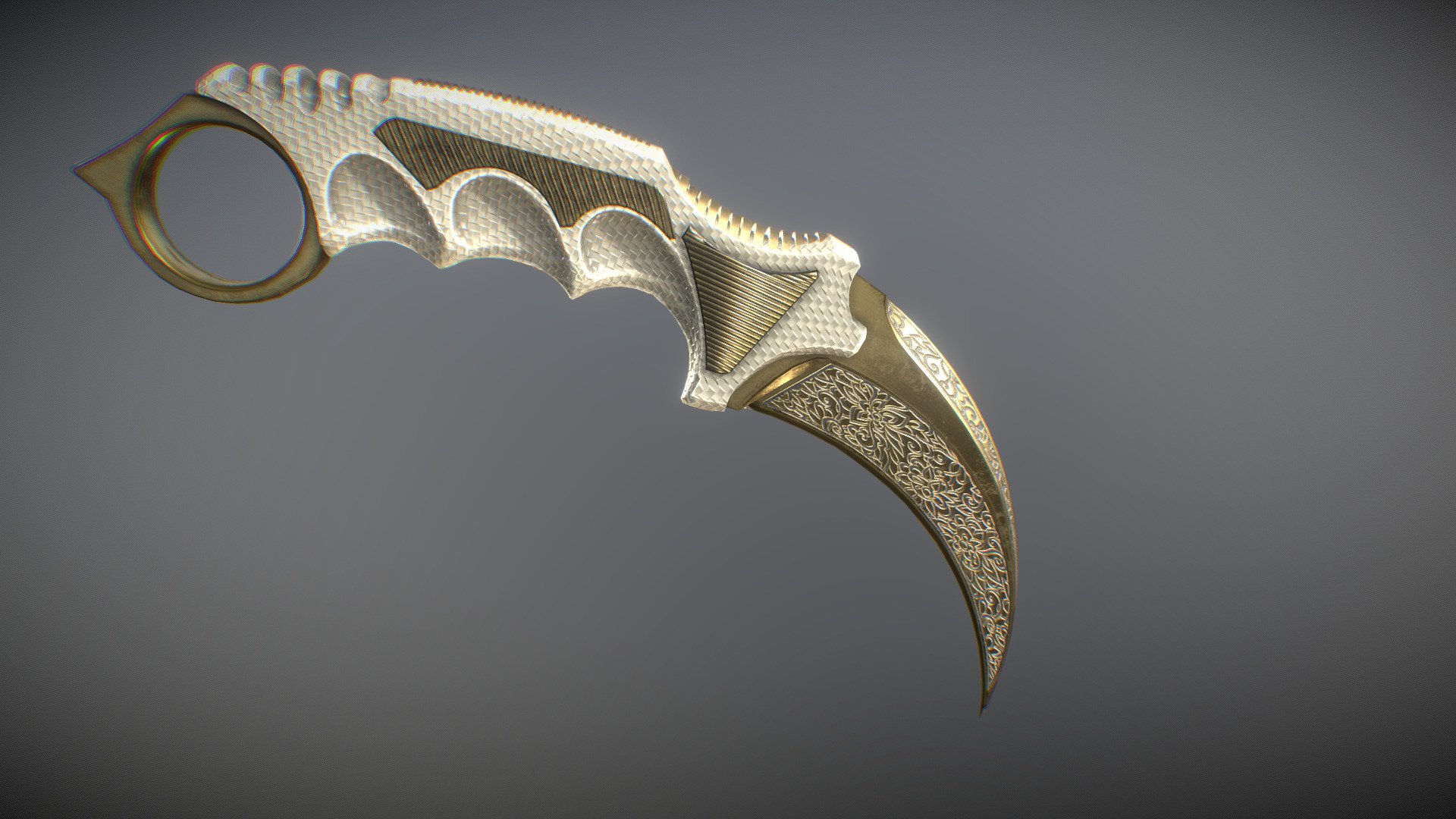 Karambit - Engraved - 3D model by BadtRIP (@badtripbg) [f6540d0 ...