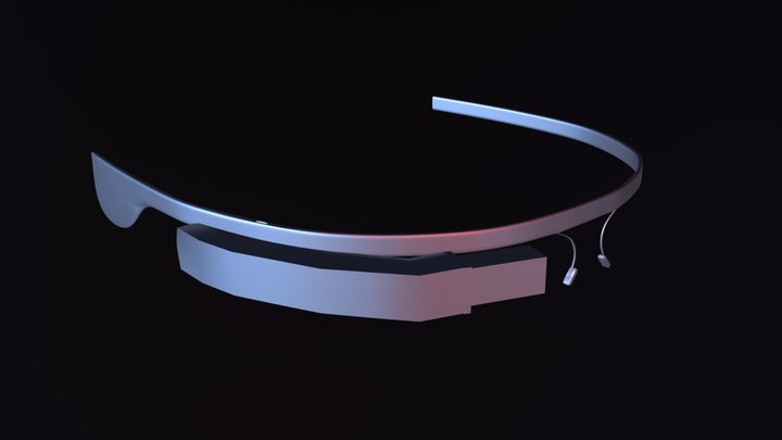 Google Glass 1.0 3D Model