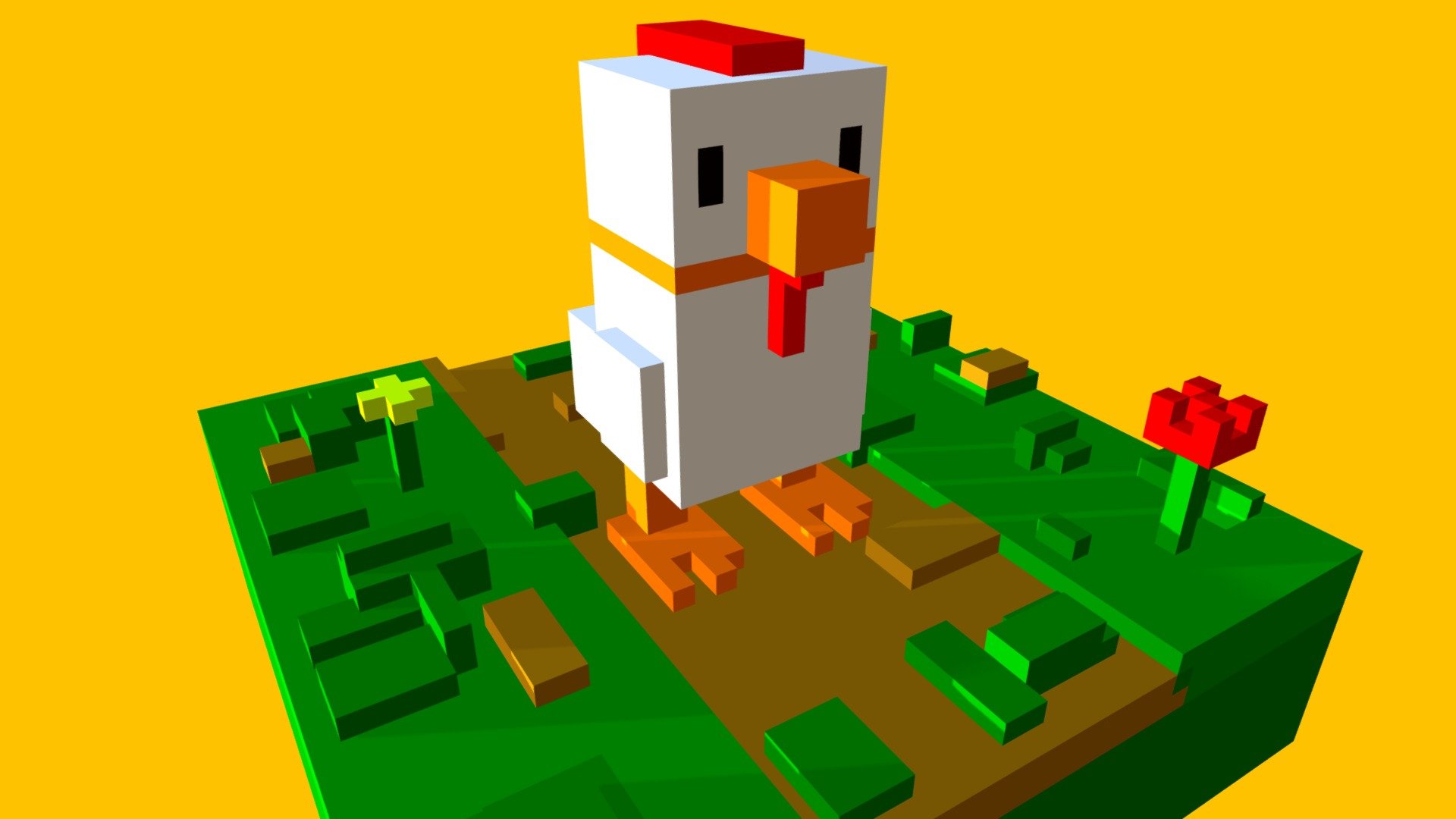 Chicken Voxelart - Download Free 3D model by Mora (@MoraAzul) [f655fd8 ...