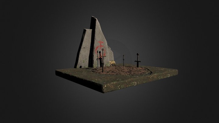 Fallen Swords Memorial 3D Model