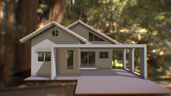 บ้าน print top 3D Model