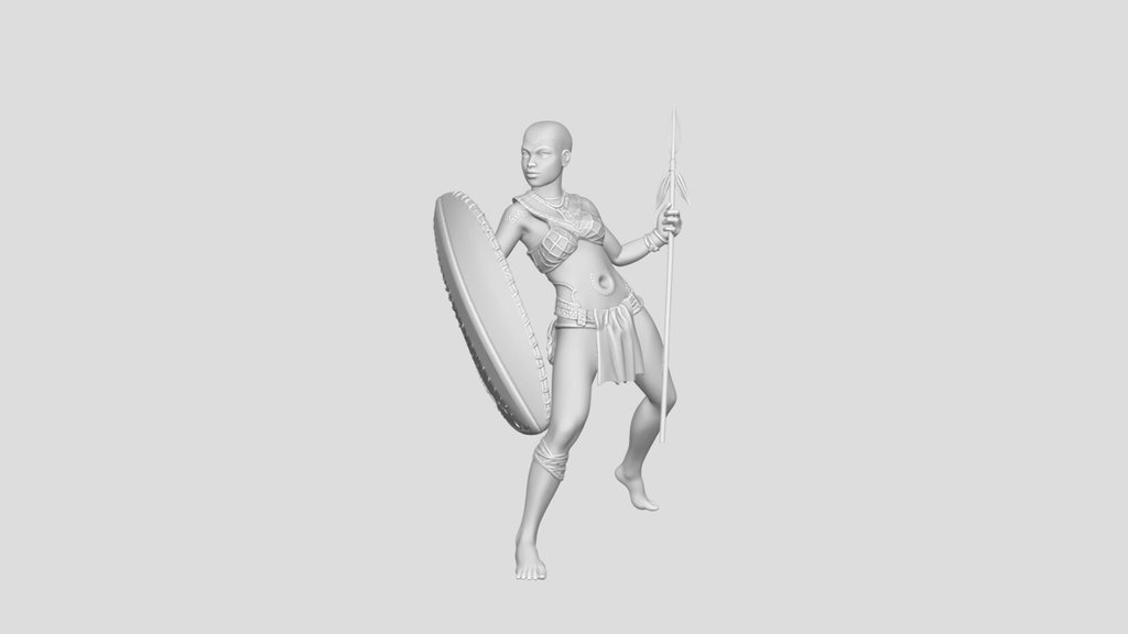African Shield Warrior