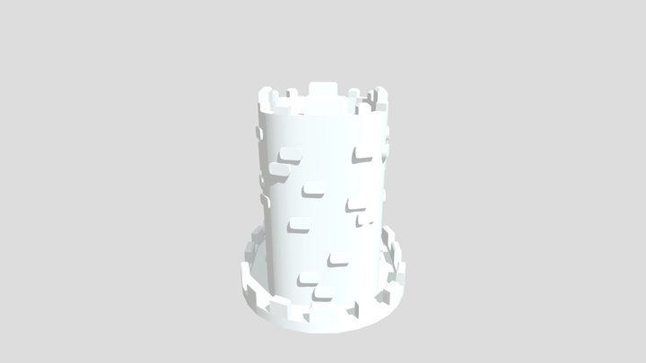 Castle Dice Tower 3D Model