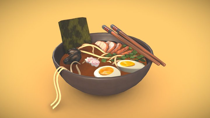 Japanese Ramen 3D Model