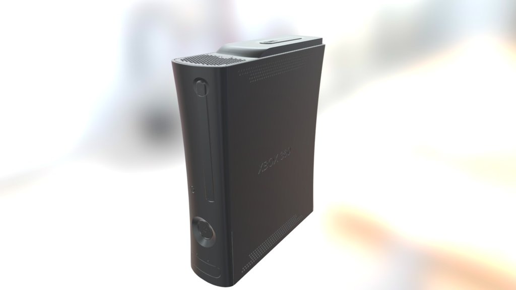 XBox 360 (Black) 3D model by Rob Bryant, Jr Download Free 3D model by robbryantjr [f65ac47
