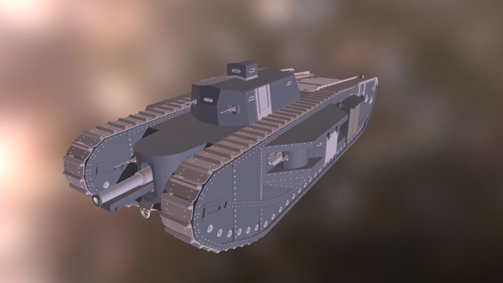 Wichmann-Folcard  - WWI style tank 3D Model