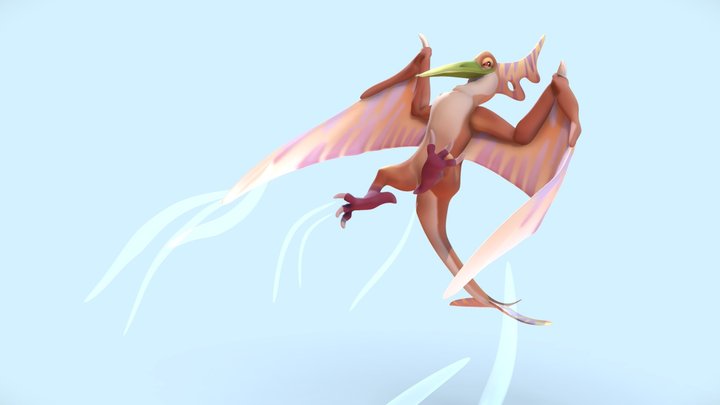 FireWing Breath of Fire Fanart Terradactyl 3D Model