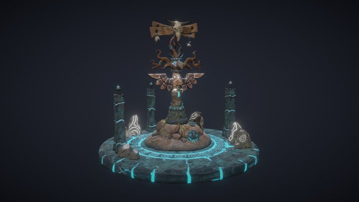 Wakan Tanka Totem 3D Model