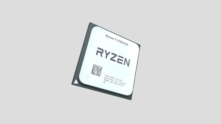 AMD Ryzen 7 5700X3D 3D Model