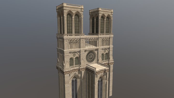 Notre Dame Cathedral 3D Model