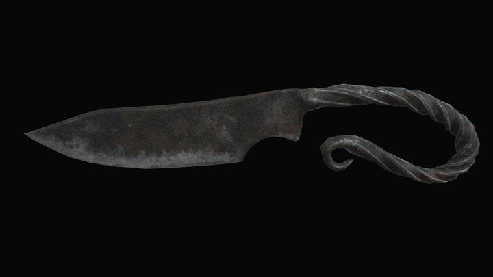 Viking utility knife - Free game asset 3D Model