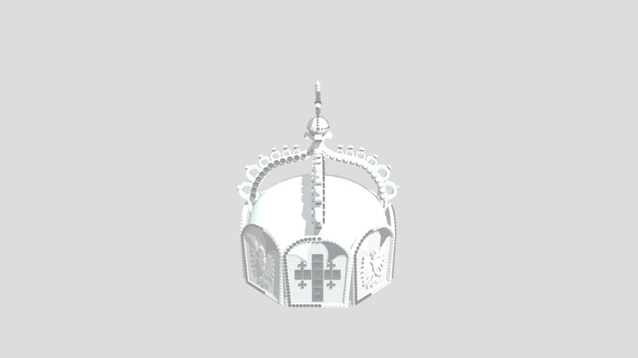 German State Crown - Based on History 3D Model