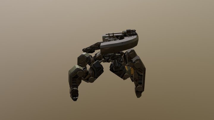 Security Mechanized Assault Unit 3D Model