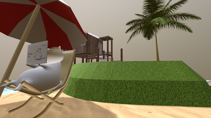 1071448076嚕嚕米的無人島生活 3D Model