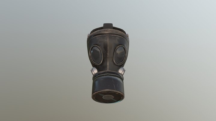 Gas Mask Textures 3D Model