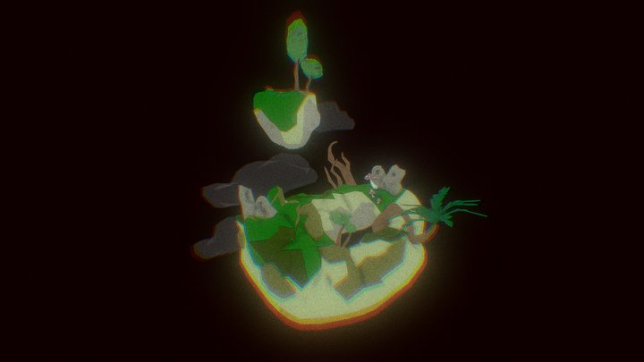 Улучшенный остров upgrade maya island 3D Model