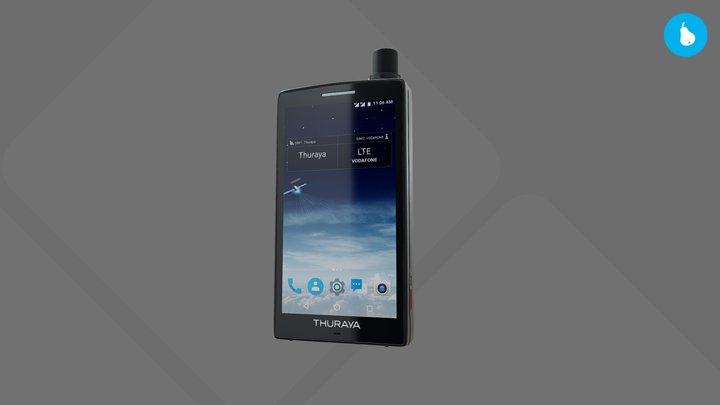 Thuraya X5-Touch - Smart Satellite mobile phone 3D Model