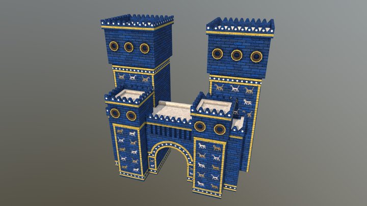 Ishtar Gate 3D Model