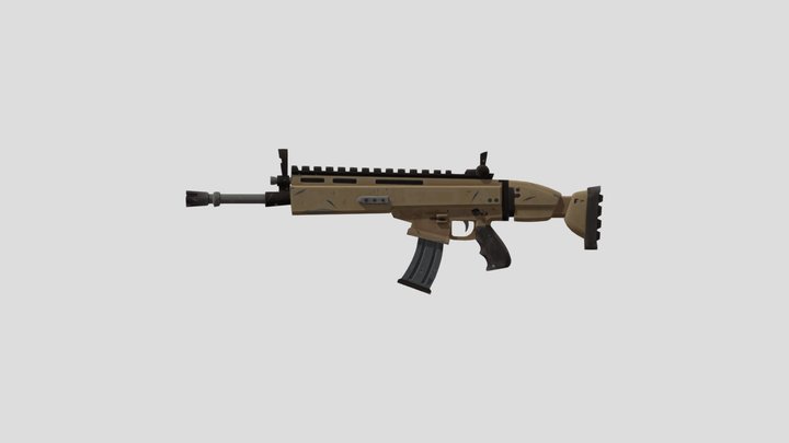 Scar - Fortnite Gun 3D Model