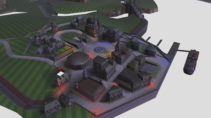 3DS Wuhu Town 3D Model