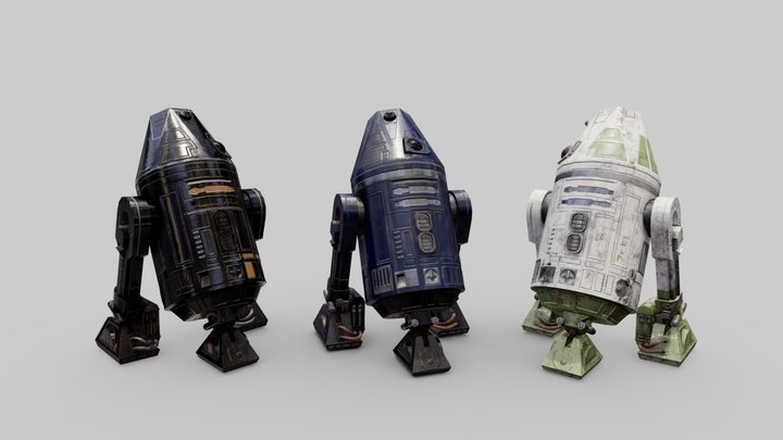Star Wars R4 astromech droids 3D Model