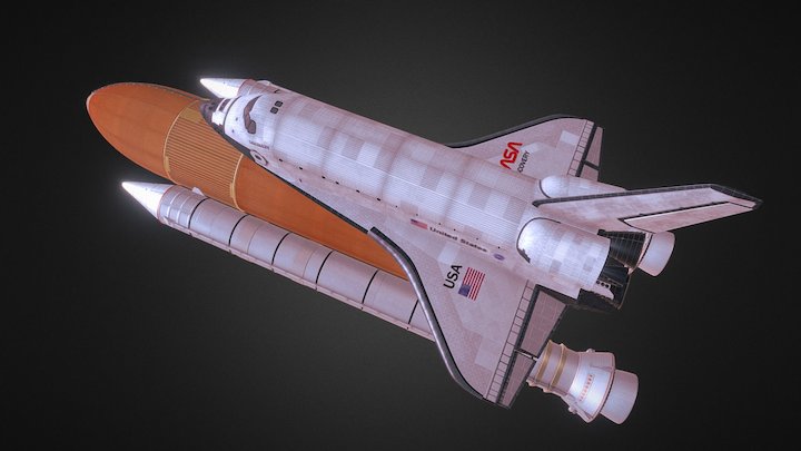 Space- Shuttle- Texture-5 3D Model