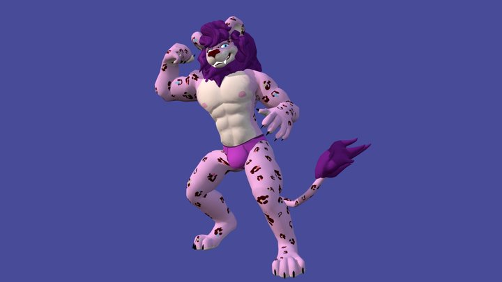 Chase The Lion (COMISSION) 3D Model