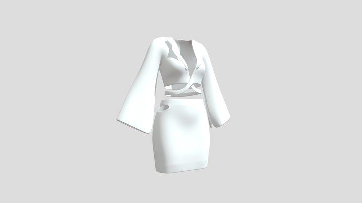 A Jacket with a skirt 3D Model