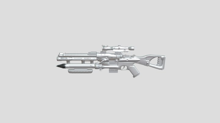 Si-fi sniper 3D Model