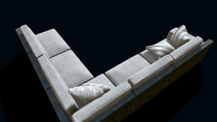 Game ready Modern Sofa 3D Model