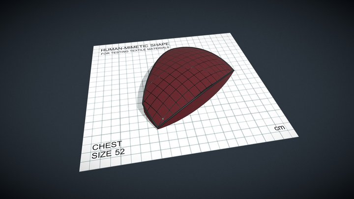 Shape for textile testing - Chest_52 – Kostenloses 3D-Modell STL