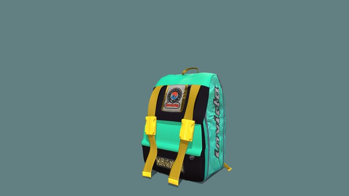 INVICTA 90's Vintage Backpack 3D Model