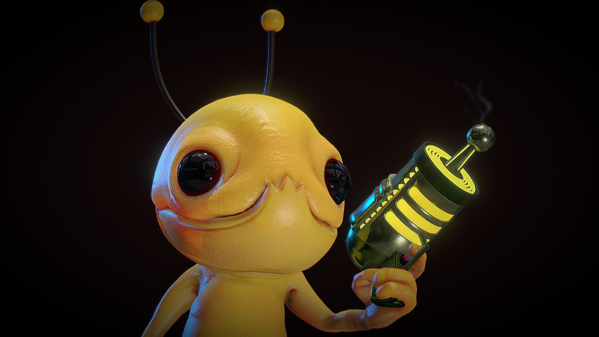 Alien Hominid Download Free 3d Model By Nwilly Art [f66cadf] Sketchfab