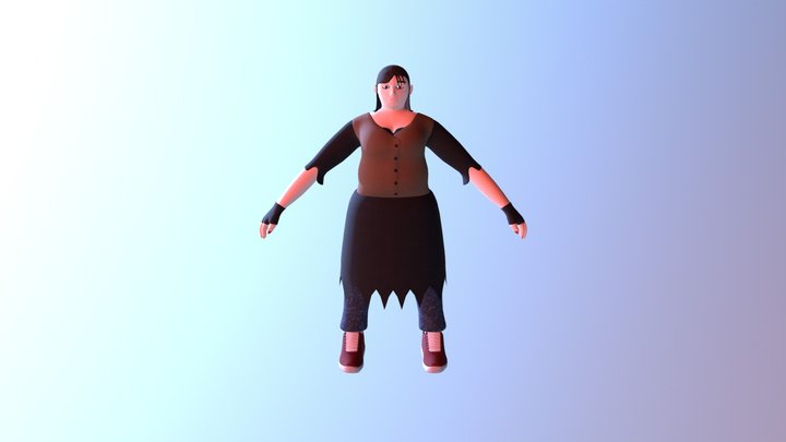 Teen Girl Two 3D Model