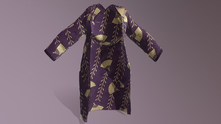 Kimono ~ Open - Female 3D Model