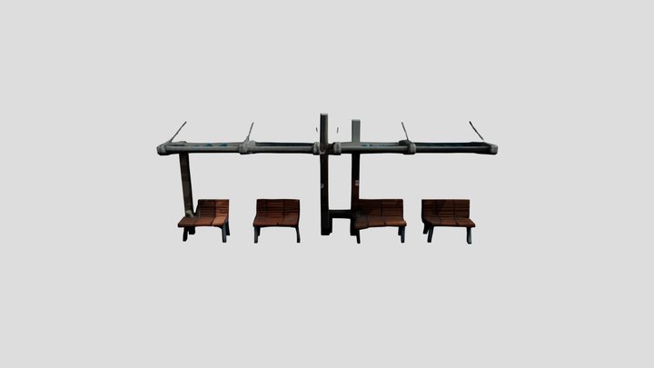 Parkbench 3D Model