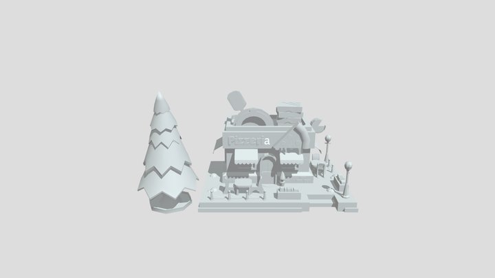 House Pizza 3D Model
