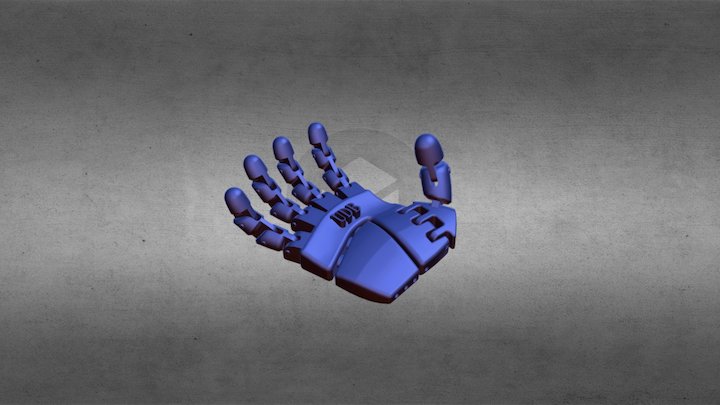 Proyecto de Catedra Mano Robot 3D Model